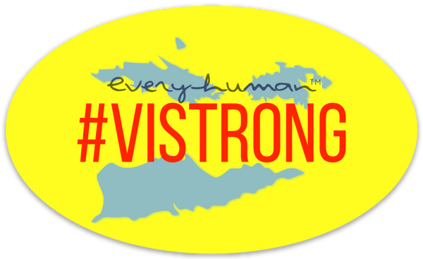 HRT Virgin Islands #VISTRONG hurricane relief magnet or sticker