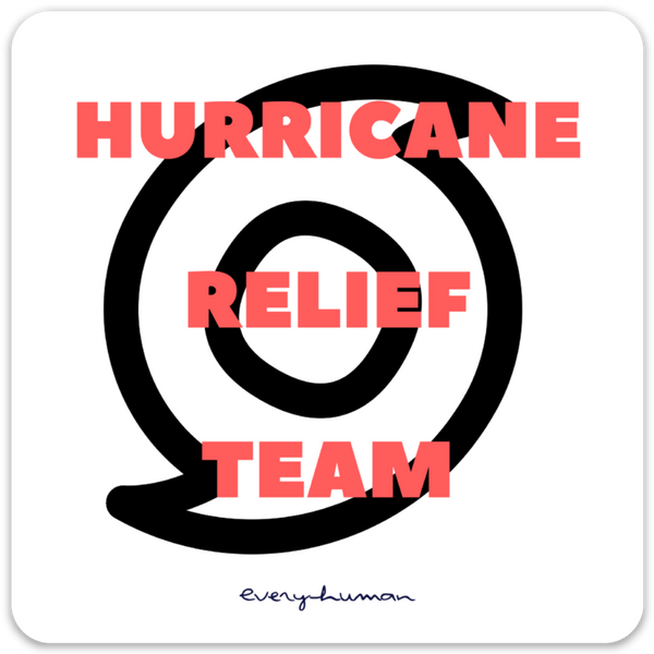 HRT Hurricane Relief Team Magnet/Sticker - 4" x 4"