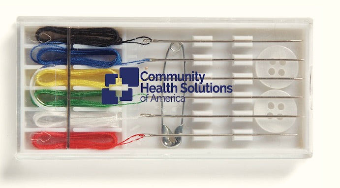 Sewing Kit - 6 Needles with Thread - Blue CHS Logo